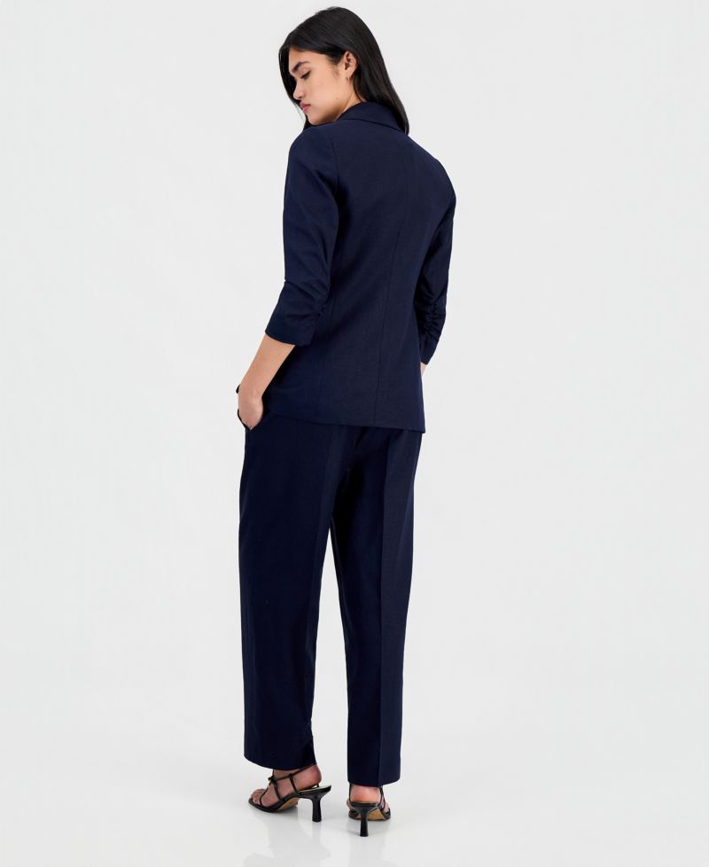 Women's Pull-On Linen-Blend Pants