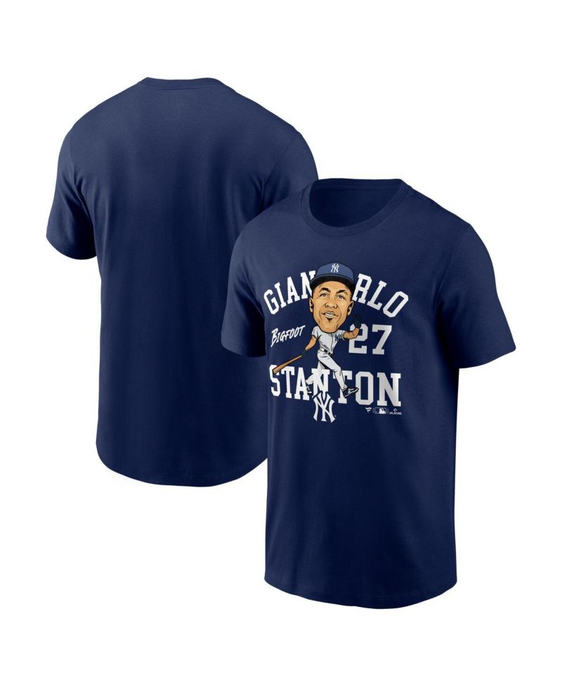 Men's Giancarlo Stanton Navy New York Yankees Hometown Caricature T-Shirt