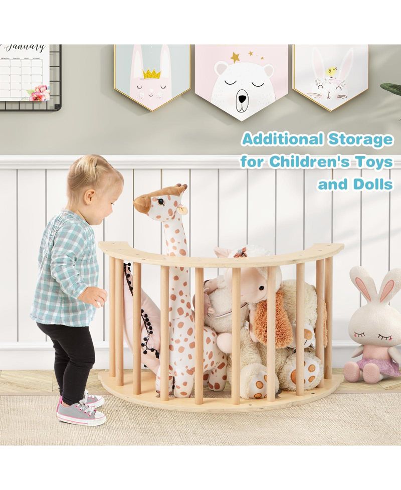 6-in-1 Climbing Arch Removable Cushion Playset