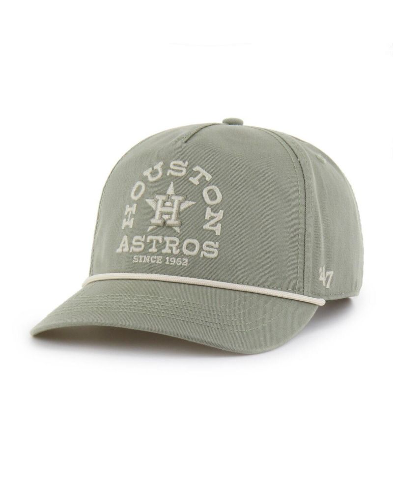 Men's Olive Houston Astros Canyon Ranchero Hitch Adjustable Hat