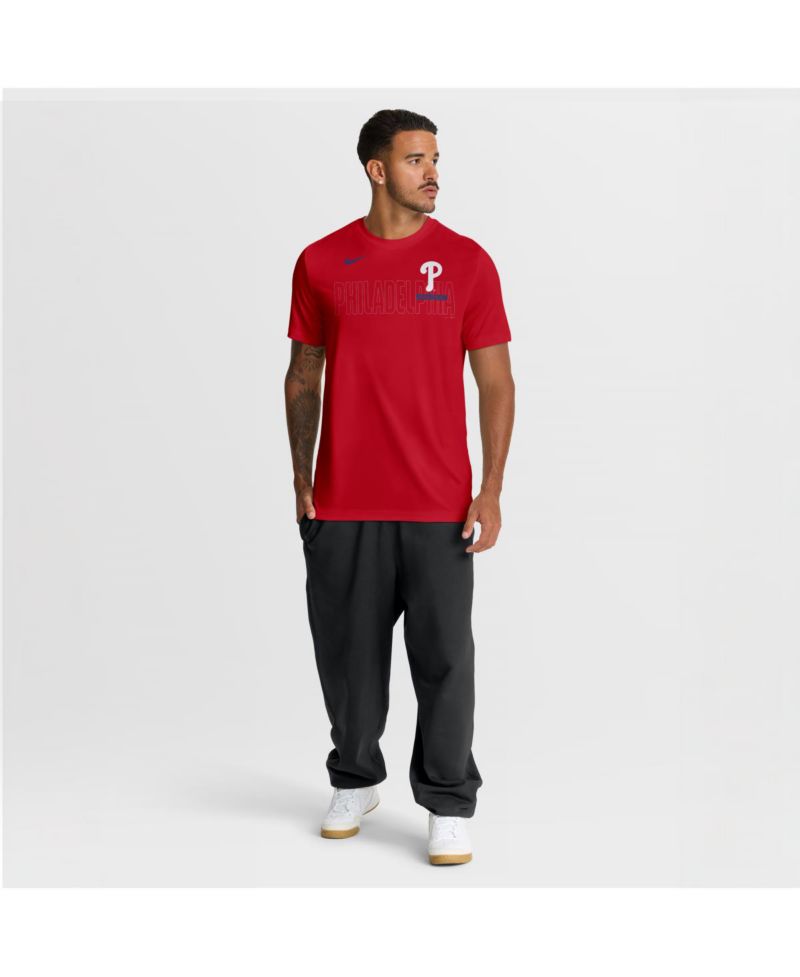 Men's Red Philadelphia Phillies Knockout Team Legend Dri-FIT T-Shirt