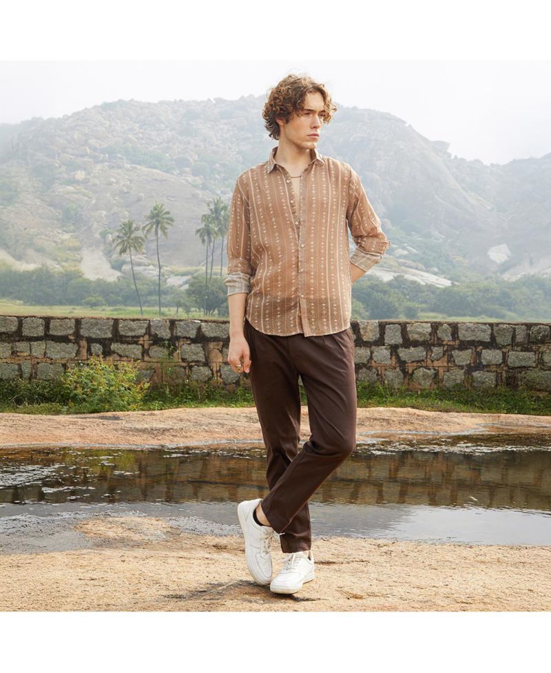 Men's Ethnic Imprint Shirt