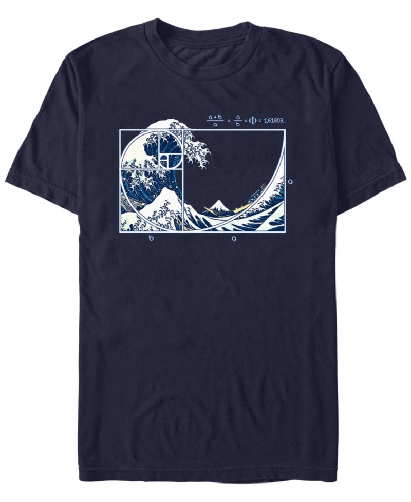 Men's The Great Fibonacci Wave Short-Sleeve T-Shirt