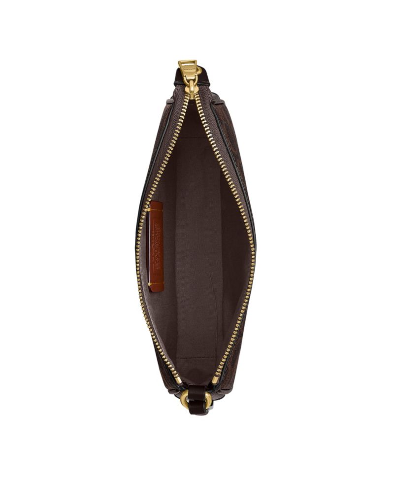Plaza Mini Signature Canvas Slim Shoulder Bag 18