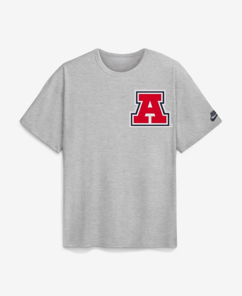Men's Heather Gray Arizona Wildcats Legacy Logo Max90 T-Shirt