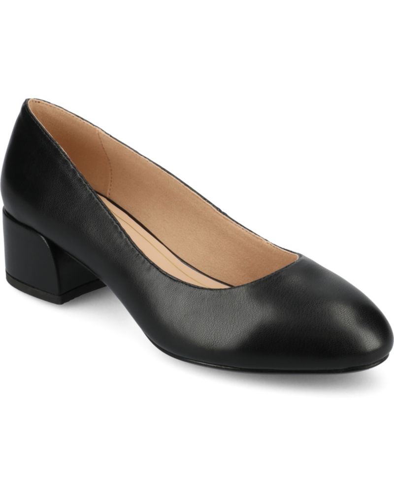 Women's Saarii Round Toe Block Heel Pumps