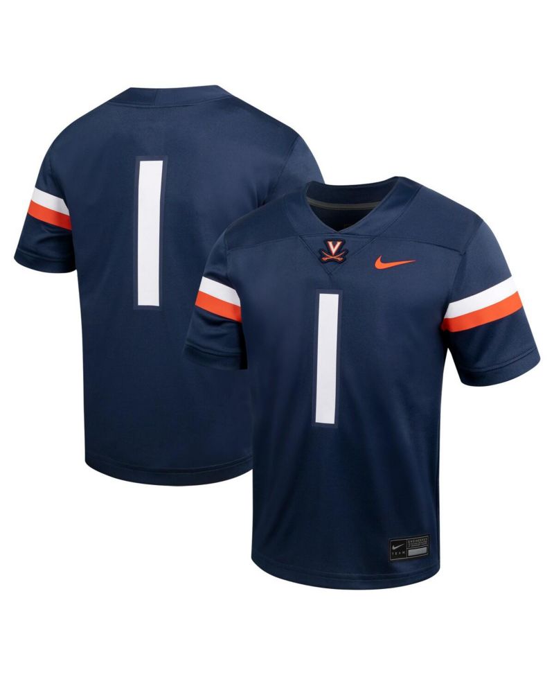 Big Boys and Girls 1 Navy Virginia Cavaliers Untouchable Football Jersey
