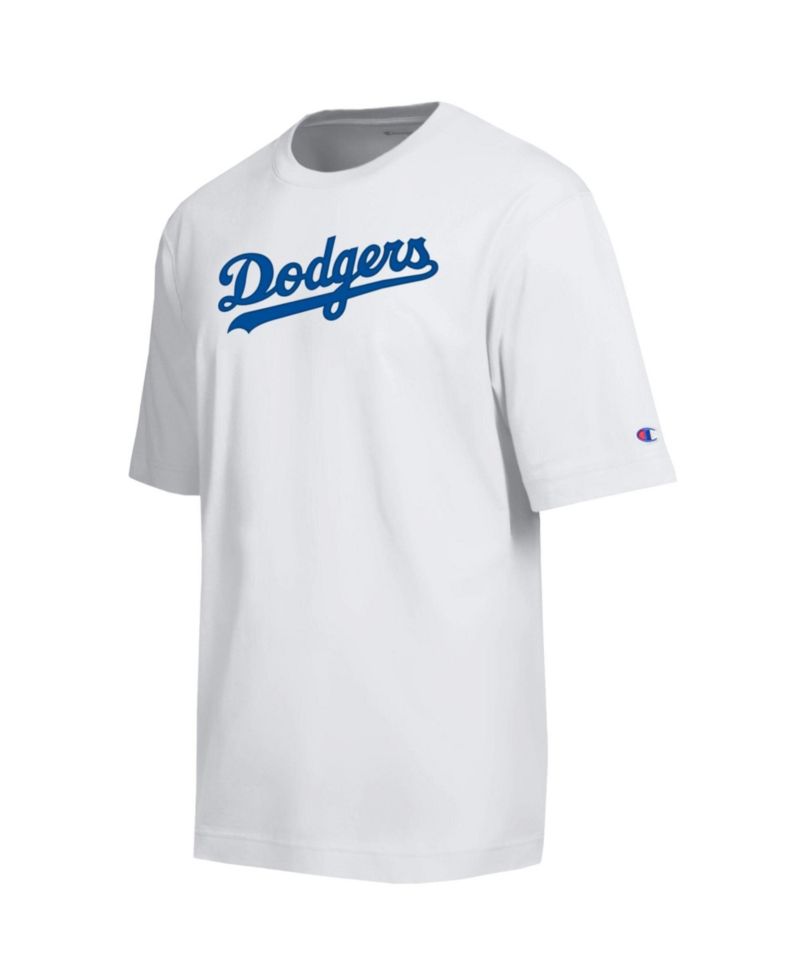 Men's White Los Angeles Dodgers All Star Arched Chenille Wordmark T-Shirt
