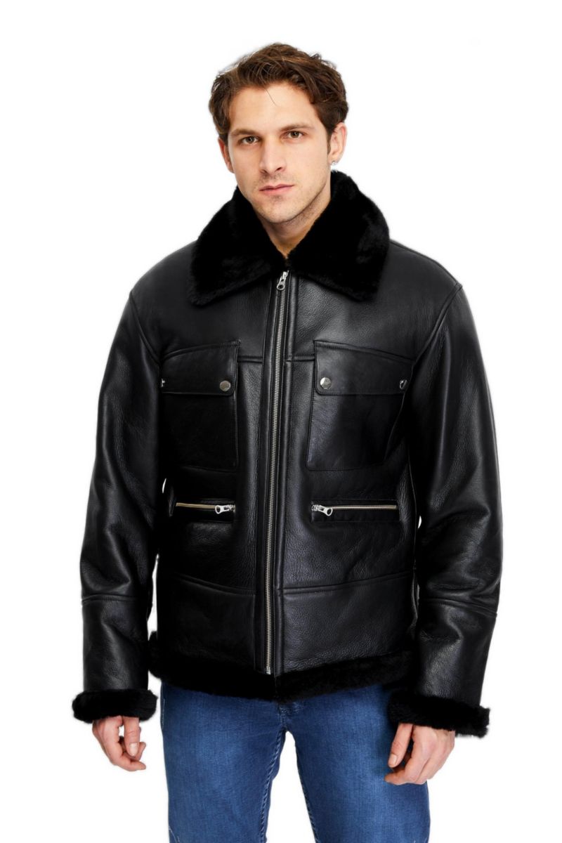 Men's Albert Shearling Bomber Jacket