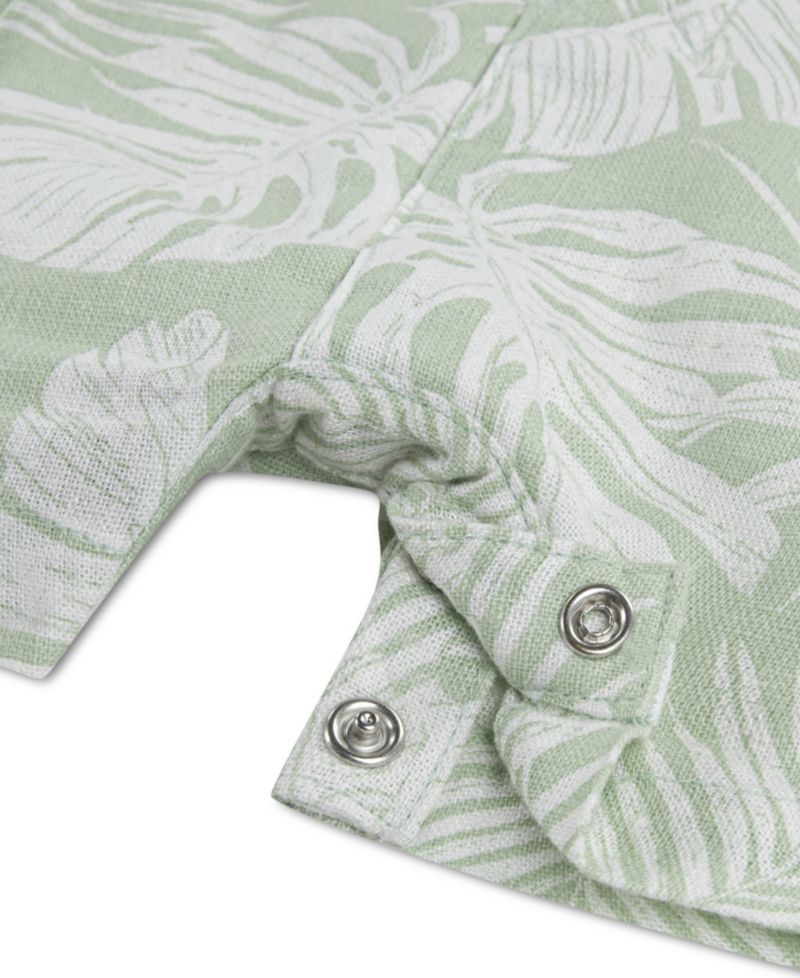 Baby Boys' Short-Sleeve Cargo Romper