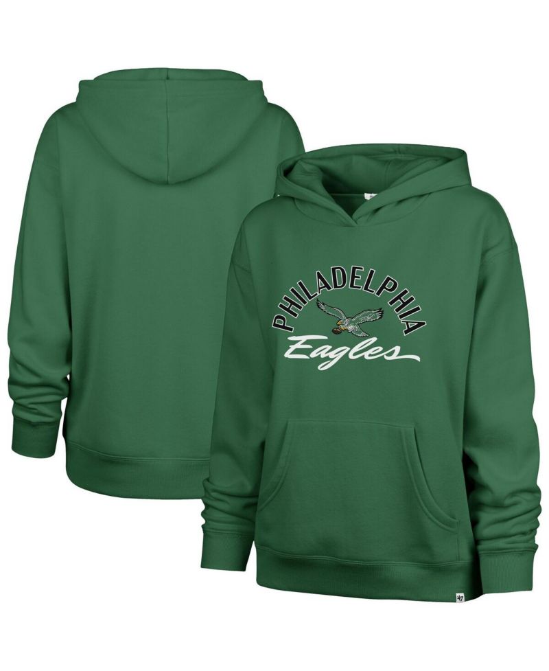 Women's Kelly Green Philadelphia Eagles Plus Size Whirlwind Naomi Hoodie