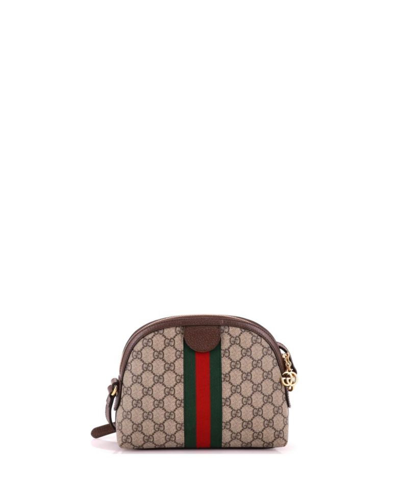Small Ophidia Dome Shoulder Bag GG Coated Canvas