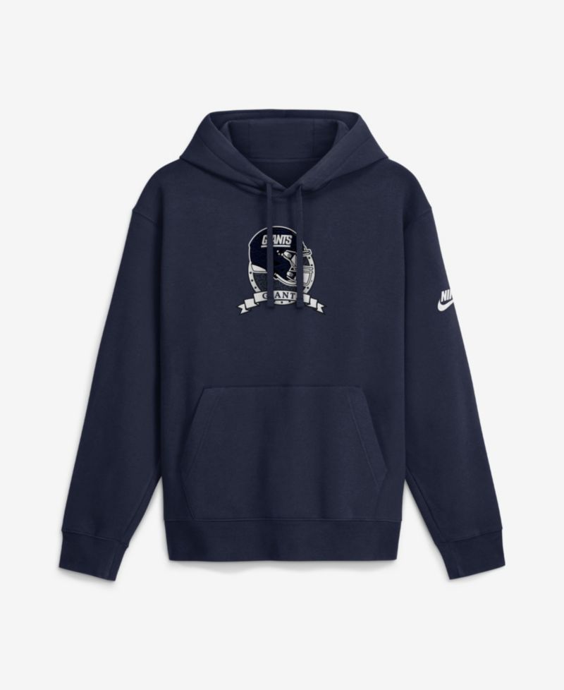 Men's New York Giants Short Pass Rewind Club Fleece Hoodie