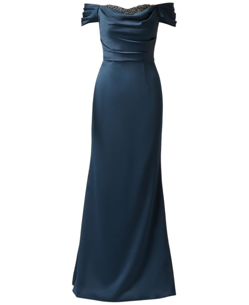Women's Layered Bodice Gown Dress