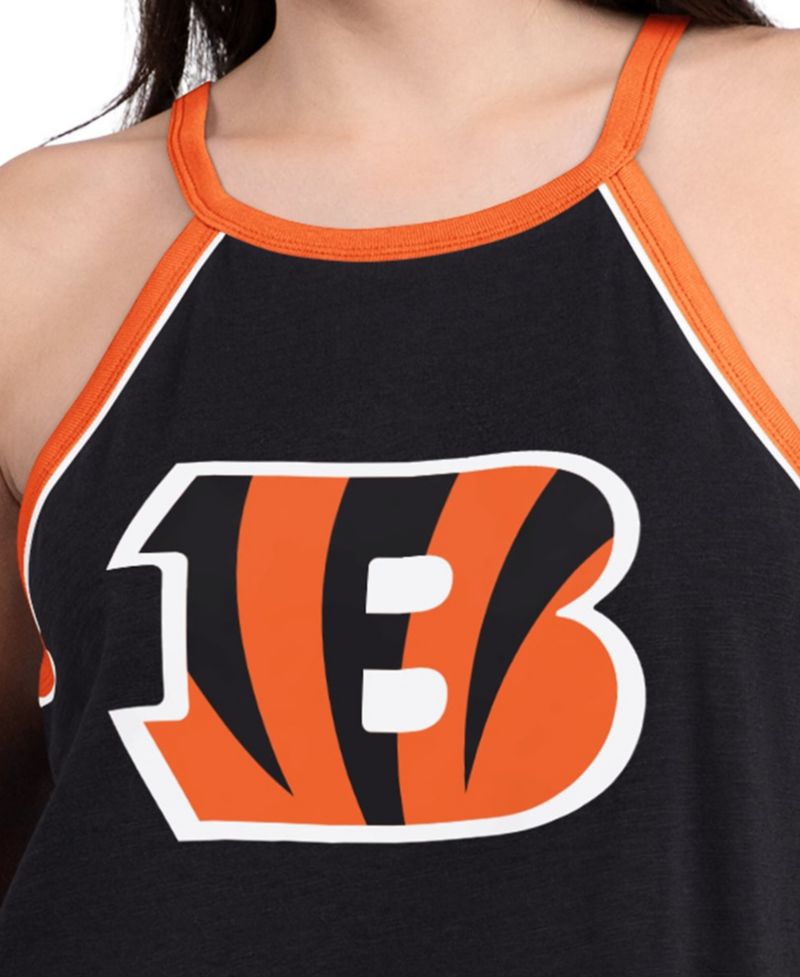 Women's Black Cincinnati Bengals Redemption Win Slub Tank Top