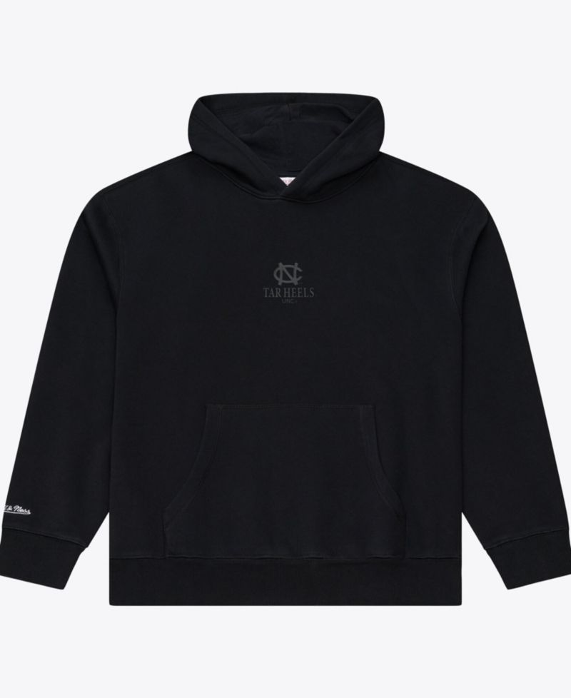 Men's Black North Carolina Tar Heels Monochrome Icon Fleece Hoodie