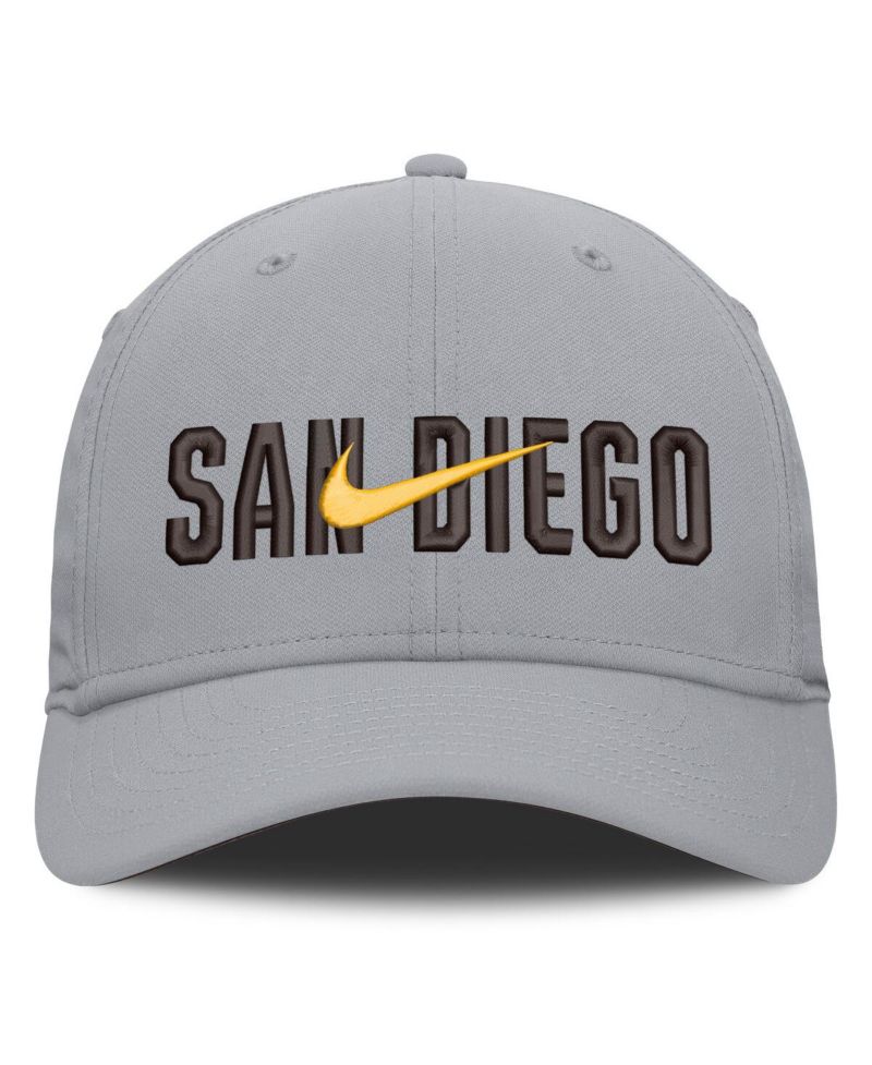 Men's Gray San Diego Padres Primetime Dri-FIT Rise Bozz Flex Hat