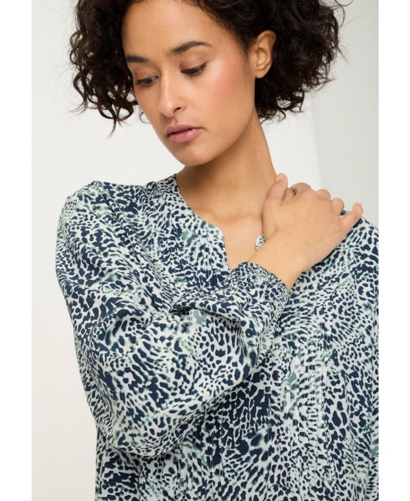 Women's Animal Print Tunic Blouse Tops