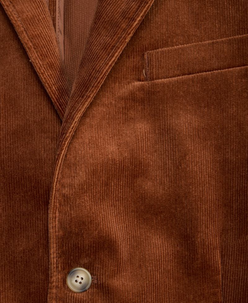 Men's Regular-Fit Corduroy Notch-Lapel Blazer