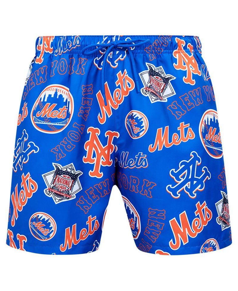 Men's Royal New York Mets Toss Logo Woven Shorts
