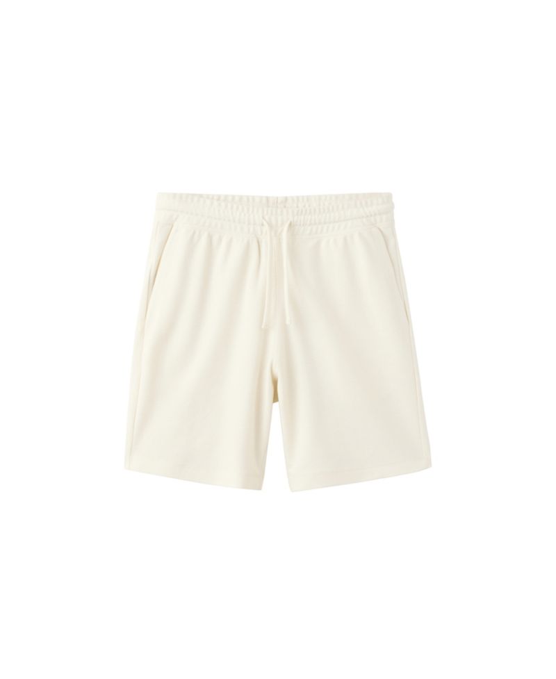 Men's Textured Straight-Fit Cotton-Blend Bermuda 8.27" Inseam Shorts
