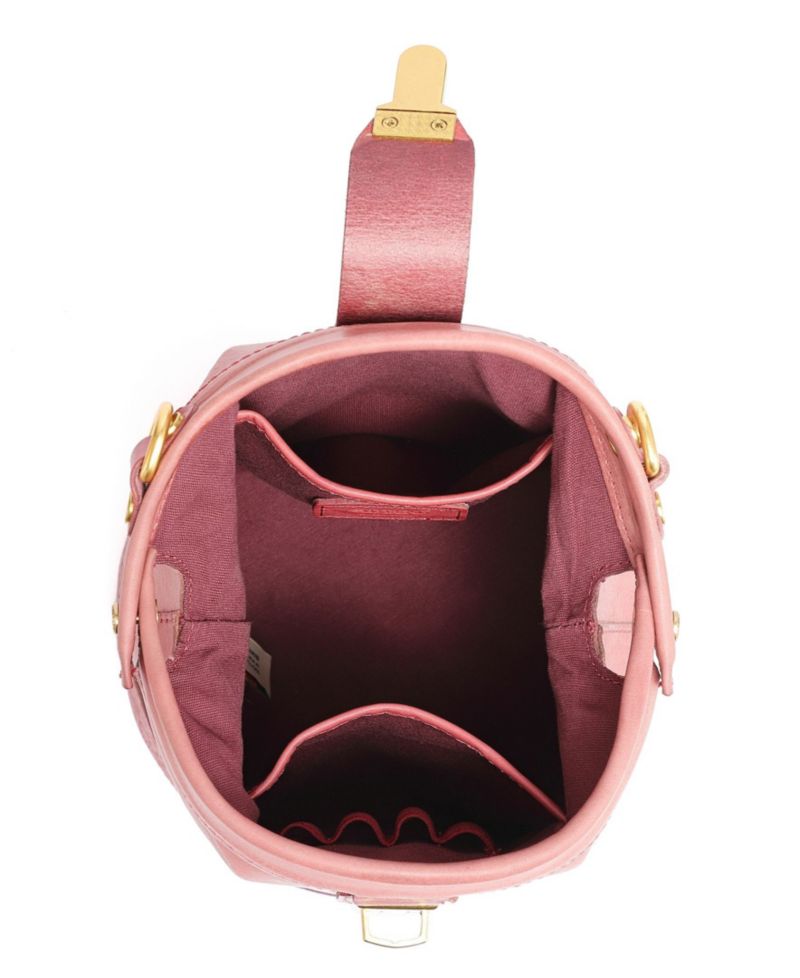 Doctor Mini Leather Bucket Crossbody Bag