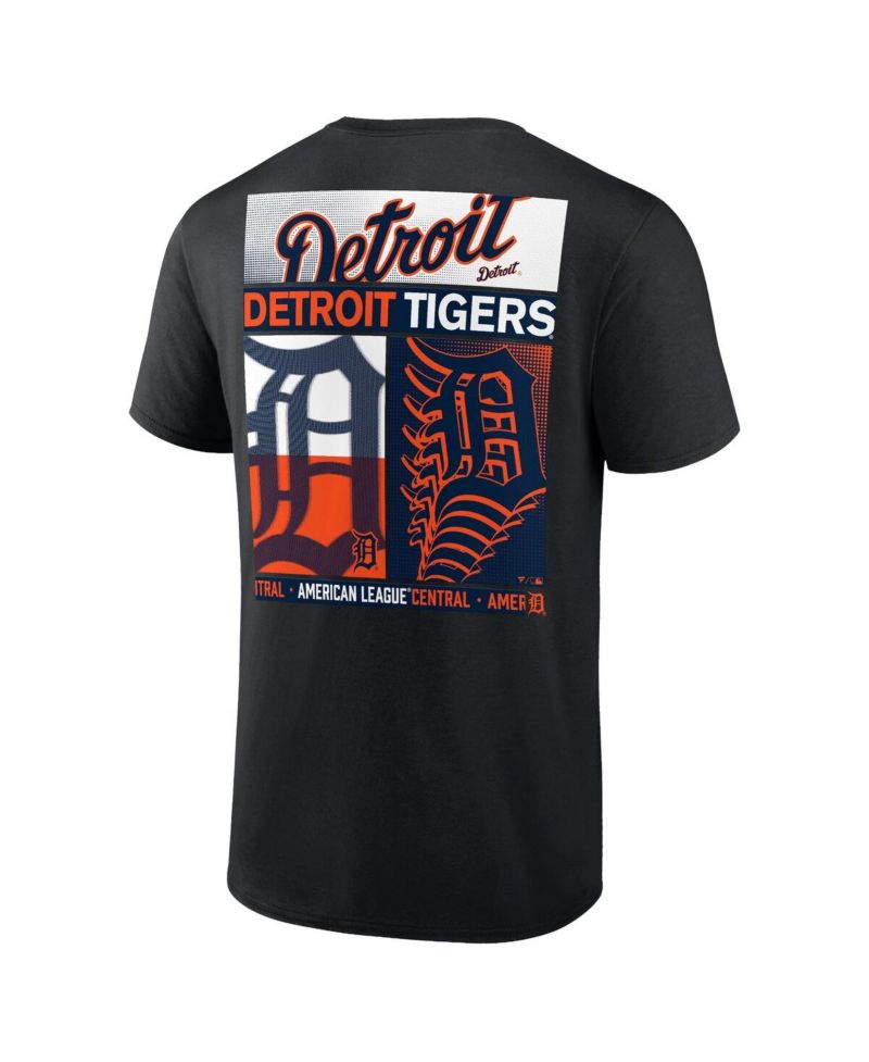 Men's Profile Black Detroit Tigers Big & Tall Two-Sided Graphic T-Shirt