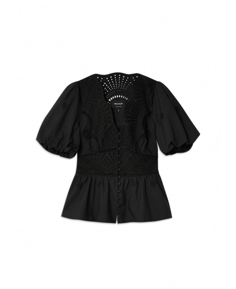 Women's Cotton V-Neck Blouse