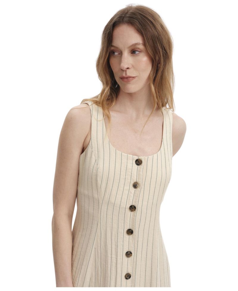 Women's Jillian Stripe Square Neck A-Line Dress