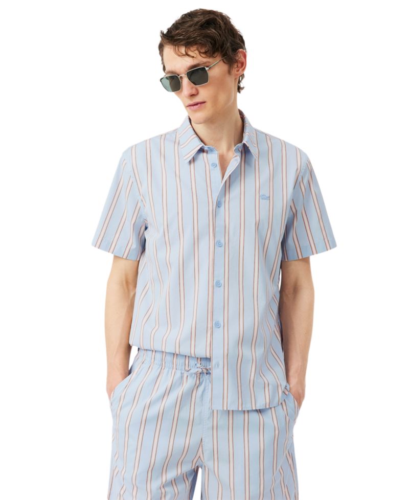 Men's Short-Sleeve Striped Shirt
