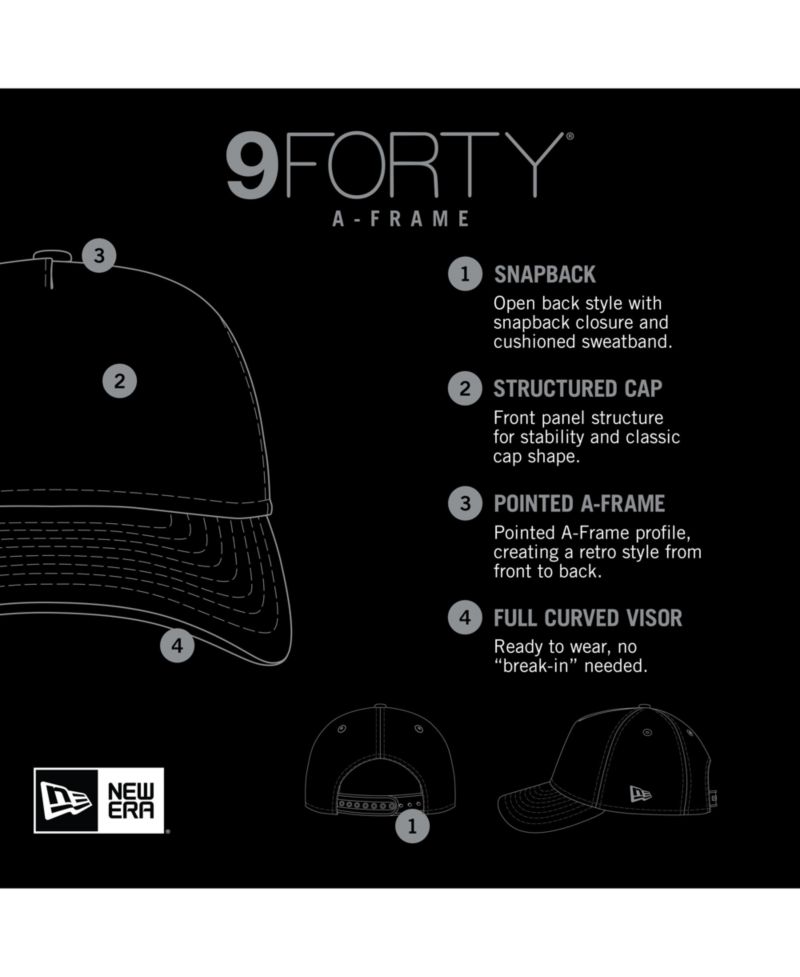 Men's Black Cincinnati Reds Retro Bold A-Frame Trucker 9FORTY Adjustable Hat