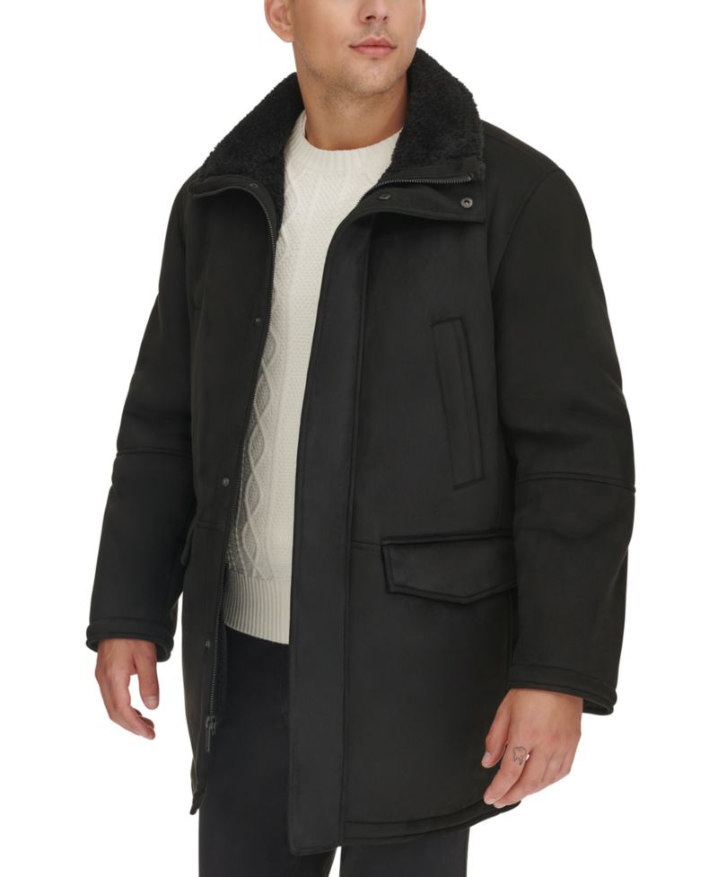 Men's Faux-Shearling Coat
