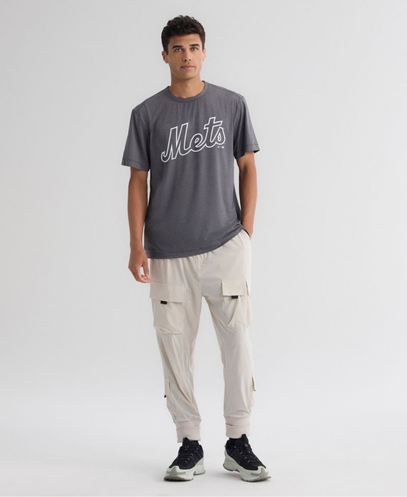Men's Charcoal New York Mets Clutch Winning Edge T-Shirt