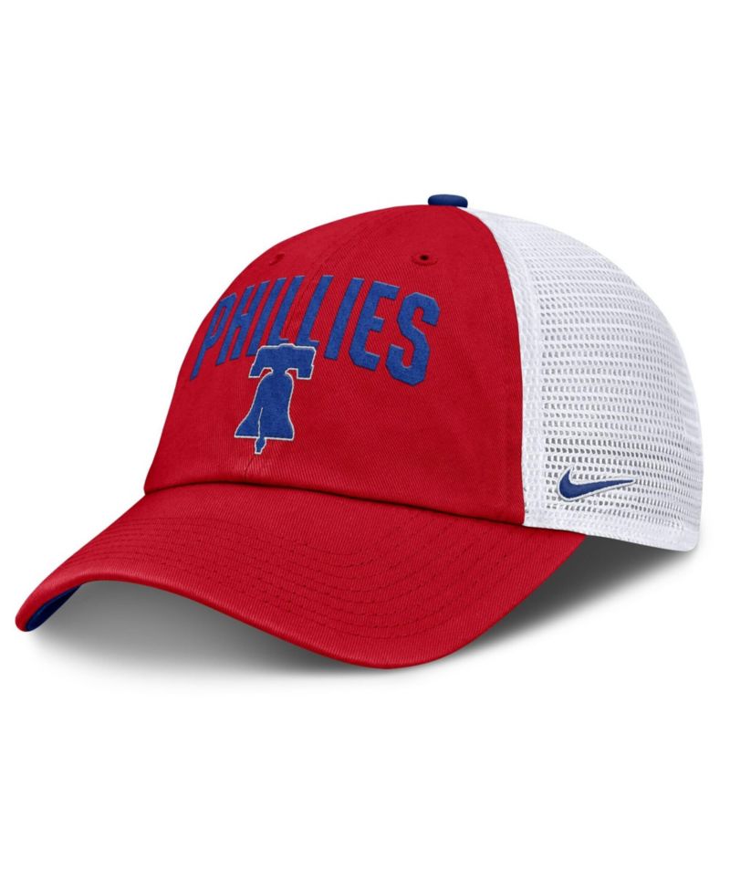 Men's Red Philadelphia Phillies Primetime Club Adjustable Trucker Hat