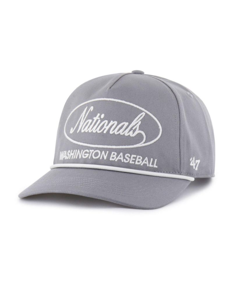 Men's Gray Washington Nationals Foundational Hitch Adjustable Hat