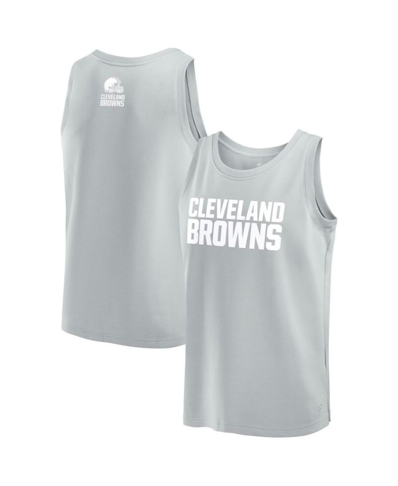 Men's Gray Cleveland Browns Elements Tank Top