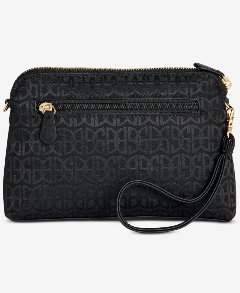 Jacquard Crossbody Wristlet