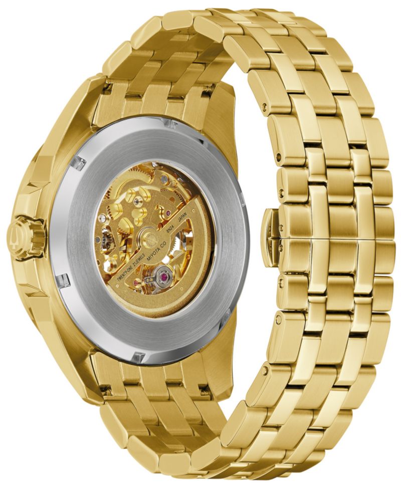 Men's Automatic Classic Sutton Gold-Tone Stainless Steel Bracelet Watch 46mm