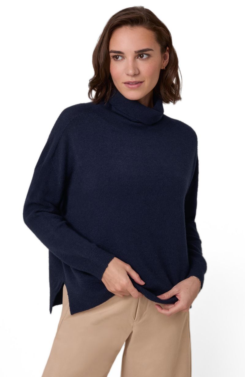 Women's Oversized Slouchy Roll Neck Jumper