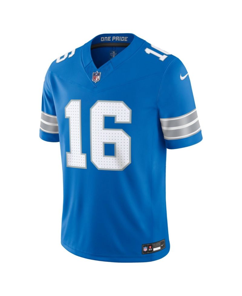 Men's Jared Goff Blue Detroit Lions Vapor F.U.S.E. Stitched Limited Jersey