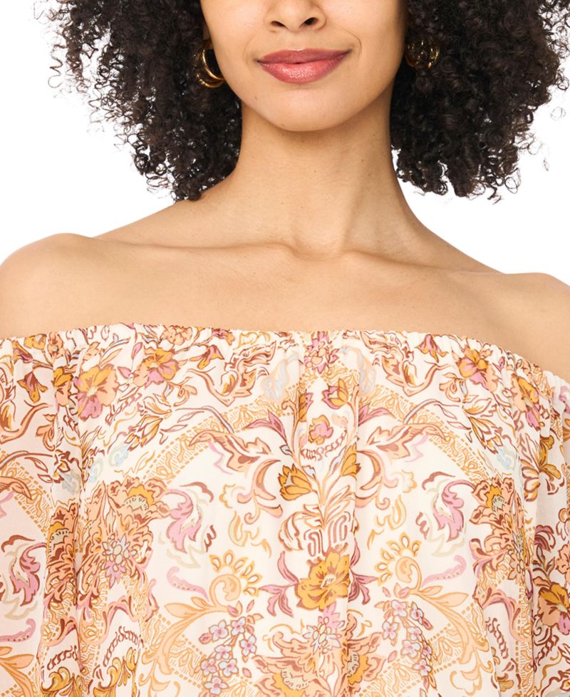 Women's Off-The-Shoulder Long-Sleeve Blouse