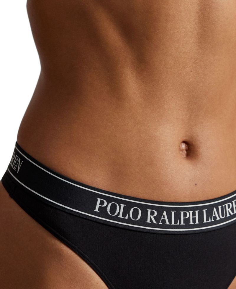 Women's High-Waist Ribbed Thong, 3-Pack