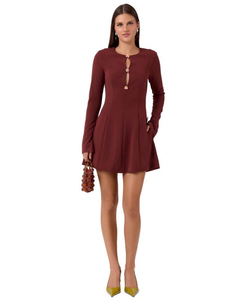 Women's Dita Mini Long-Sleeve Fitted Dress
