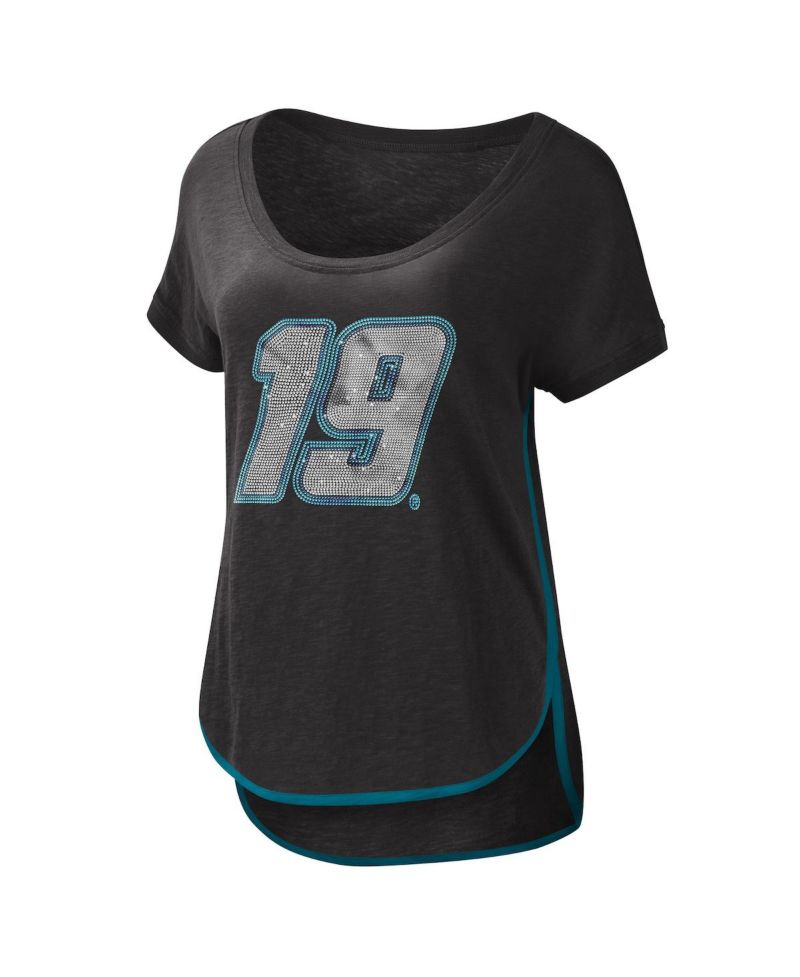 Women's Black Martin Truex Jr Rookie Scoop Neck T-shirt