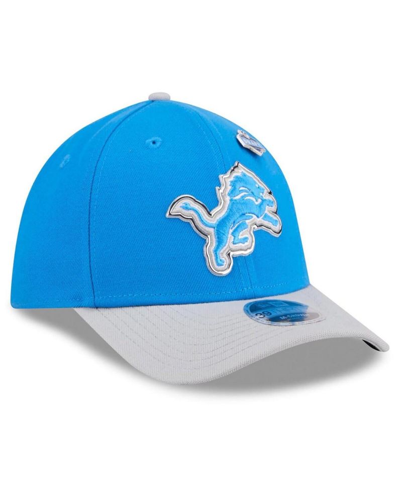 Men's Blue/Silver Detroit Lions 2026 NFL Draft 39THIRTY M-Crown Flex Hat