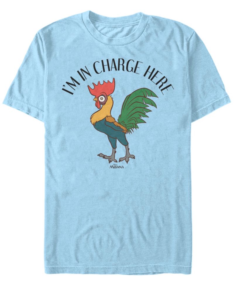 Disney Men's Moana Hei Hei in Charge, Short Sleeve T-Shirt