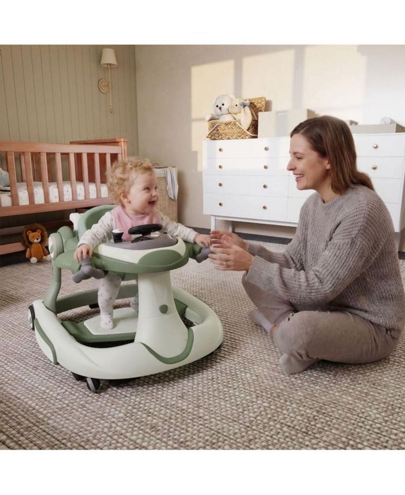 Convertible Baby Activity Walker with Adjustable Height, Foldable Design and Interactive Play Features