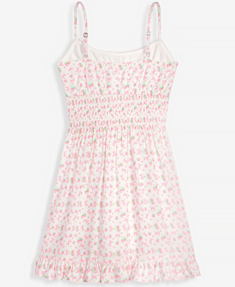 Girls' 7-20 Berry-Print Sleeveless Dress