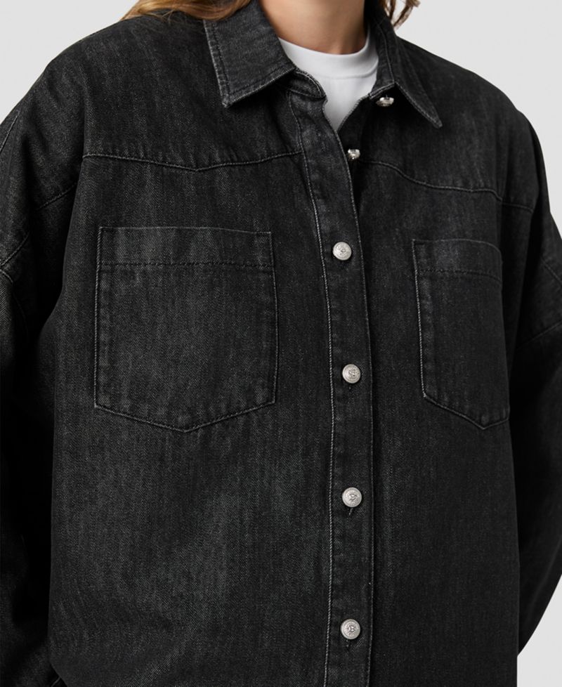 Women's Elton Denim Button-Down Long-Sleeve Shirt