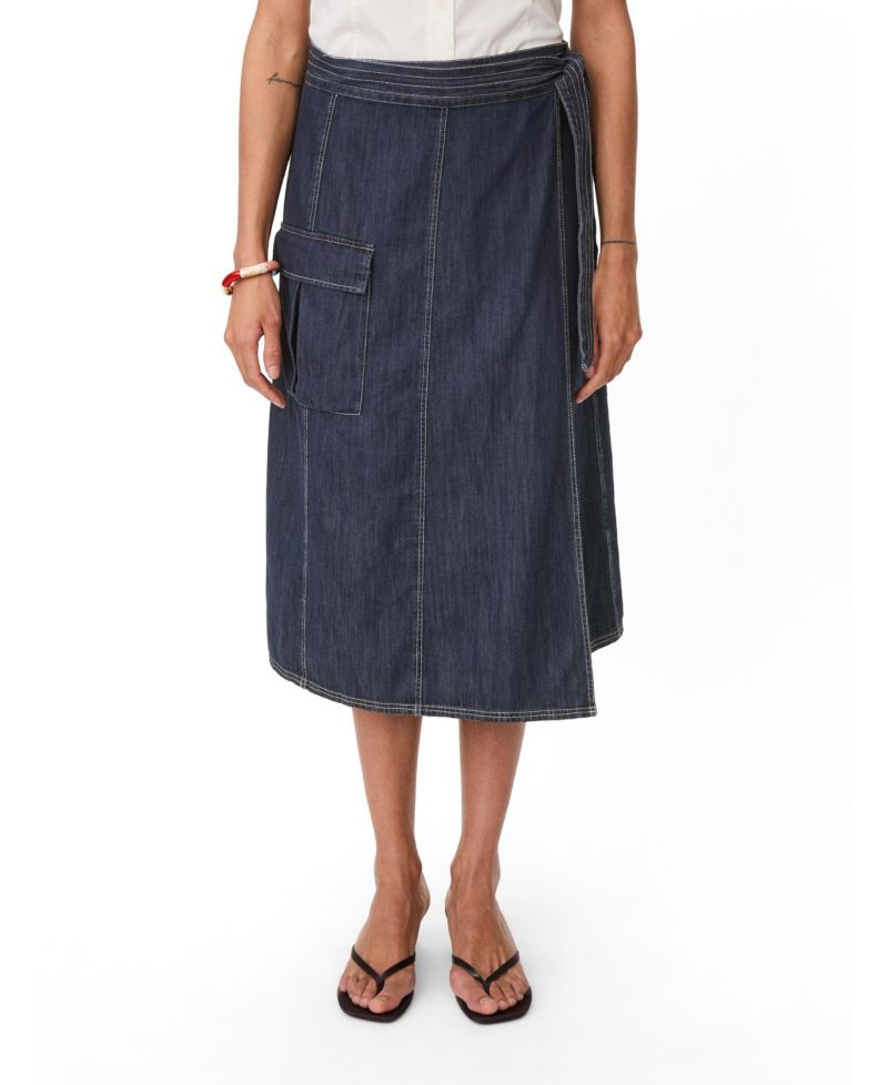 women's MaSanchiana Mid-Rise Wrap Skirt